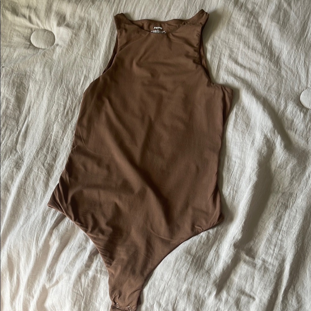 SKIMS Chocolate Sleeveless Bodysuit